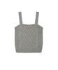 WACKY WILLY Women'S Cable Knit Bustier Grey