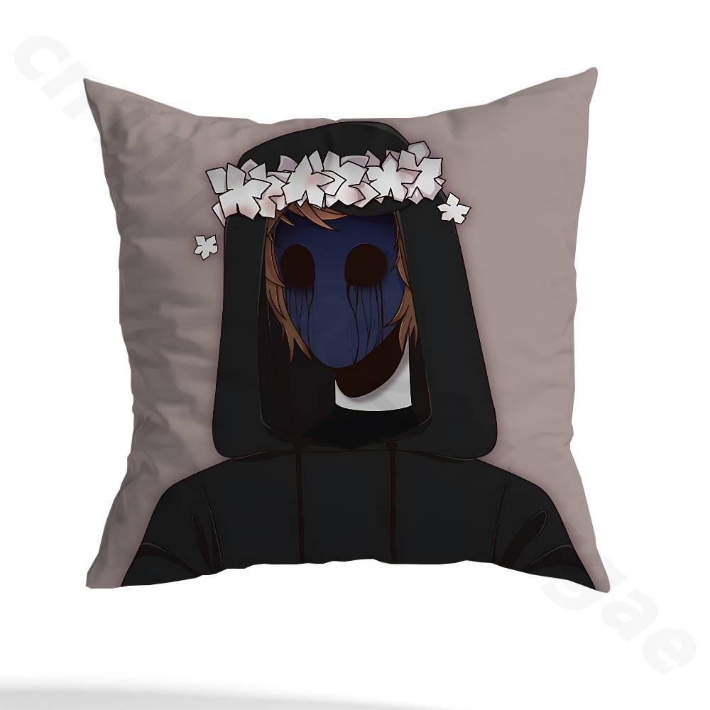 E-Eyeless Jack  Pillow Case Sofa Living Room Bedroom Headboard Backrest Cushion Square Cushion Nap Time