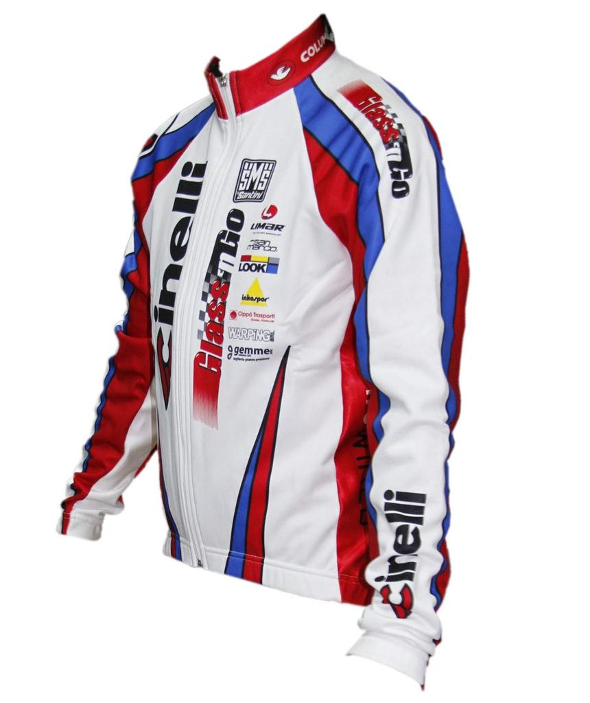 Cinelli Glassn GO Team Cycling Size for Road Bikes and MTB Jacket, M, 605047200032,