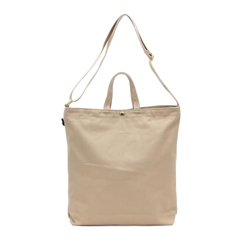 [Hapitas] Miffy Sturdy Canvas Tote Shoulder Bag 6063 B244. Beige Flower Arch