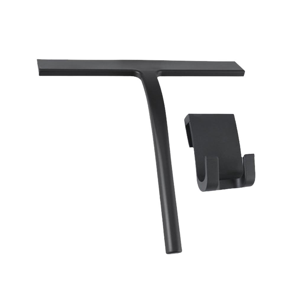 

Window Squeegee Cleaner Car Black Wiper Scraper Silicone Mirror Glass Cleaner with Hook Short Handle Cleaning Brush 12V