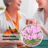 Bendable Floral Stem Wire Tulips Bouquets Set For Creative Arrangements Decorative Flowers Wedding Table Centerpiece
