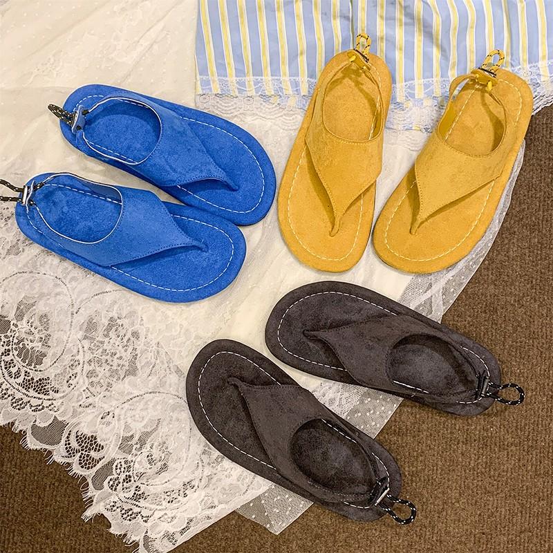 Fashion Women's Flats Sandals Designer Casual Soft Shoes Fashion Clip Toe Slippers Summer 2025 New Flip Flops Beach Sandalias De Mujer