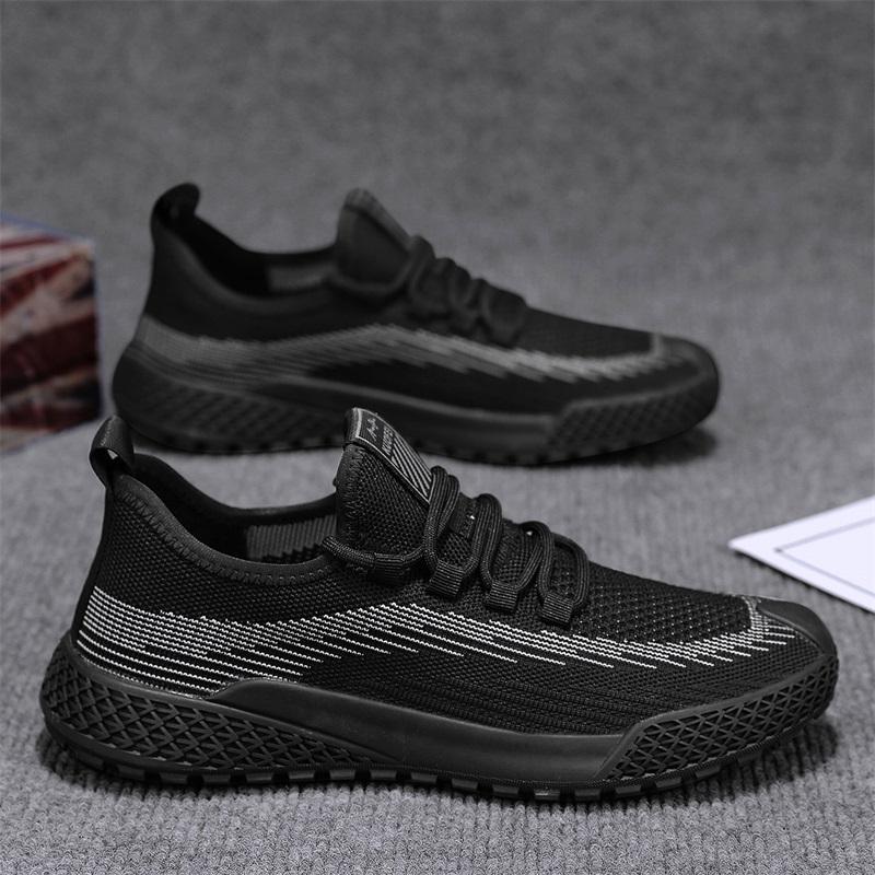 

Men s shoes summer breathable 2025 new fly-woven thin mesh shoes men s mesh casual sports work trendy shoes 44