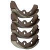 4PCS Brake Shoes Automobile Accessory J17‑25340‑00 Replacement for EZGO Electric 1986.5‑1995