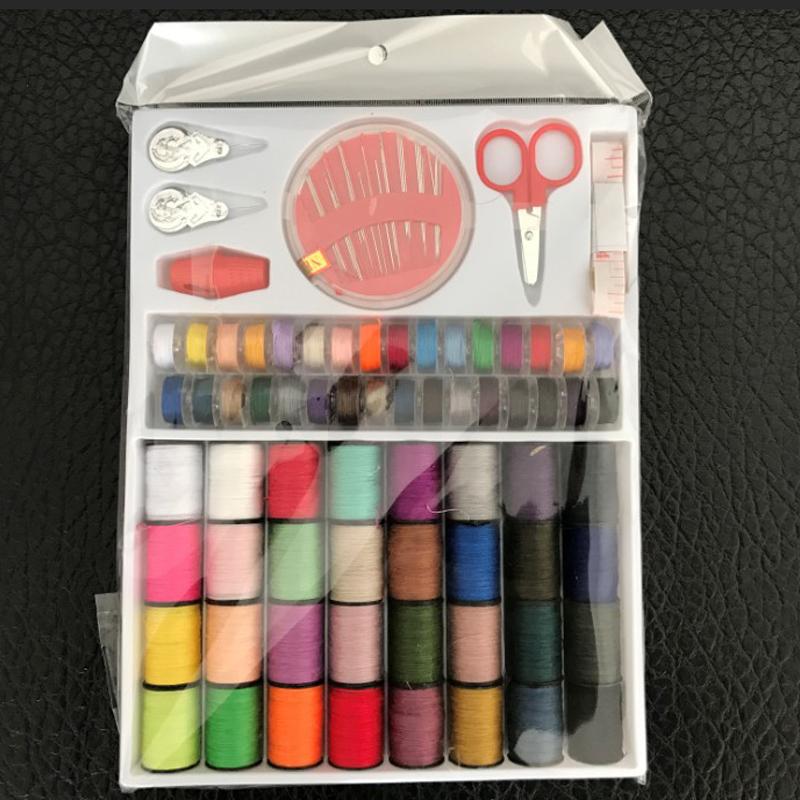 64PCS Sewing Kits DIY Household Color Sewing Machine Thread Repair Line Workbox Hand Sewn Bottom Thread Accessories Sets TMZ
