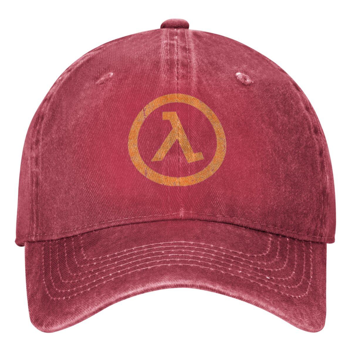 

Чорна Меза Half Life Lambda Джинсова Бейсболка Гра Зовнішній Сонце Хіп-Хоп Кепки Літо FeУнісекс Унісекс Вінтажний Козирки Бейсболки One Size
