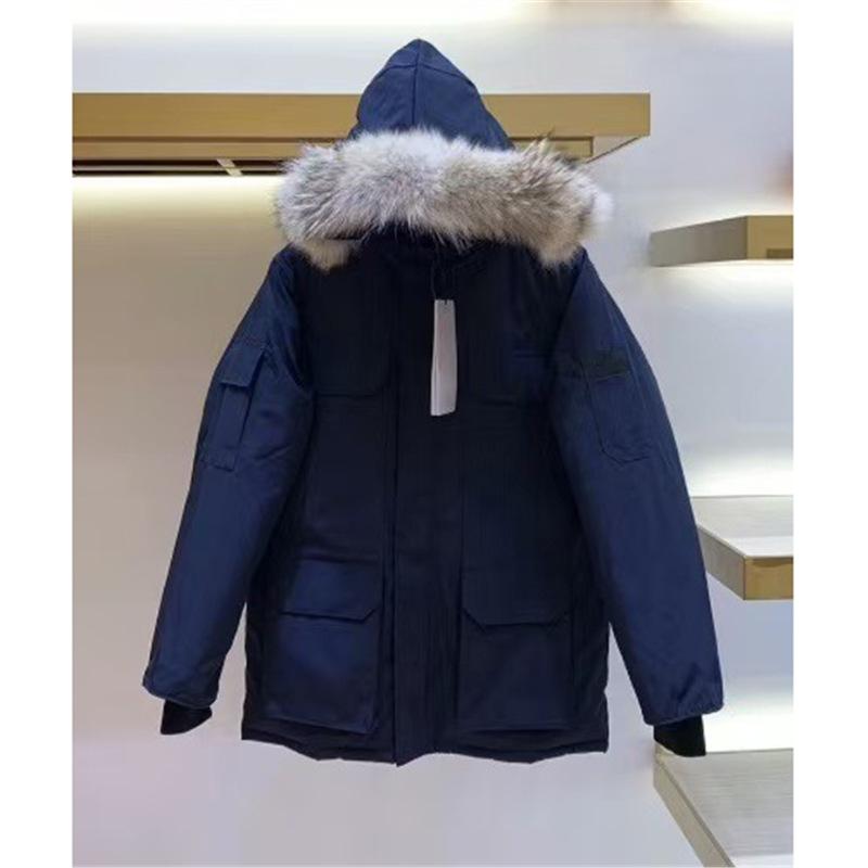 High Version New Goose Down Jacket Expedition Men and Women Canada Thickened Jacket Wolf Hair