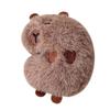 Pack of 4 Capybara Plush Keychains Charm Animal Shaped Keyring Bag and Phone Pendants Accessories Handmade Decoration