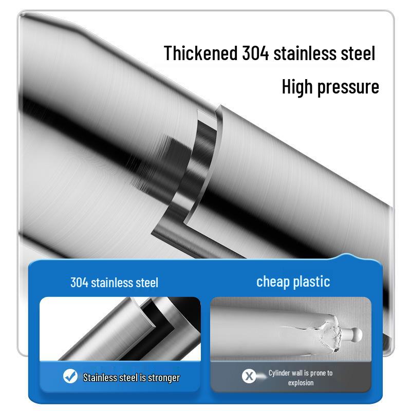 Stainless Steel Kitchen & Bathroom Floor Drain Dredger | Pneumatic One-Shot Pipe Cleaner Integrated Stainless Steel Bucket