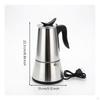 Electric Pot Stainless Steel Coffee Brewer Maker FoodGrade with Plug for