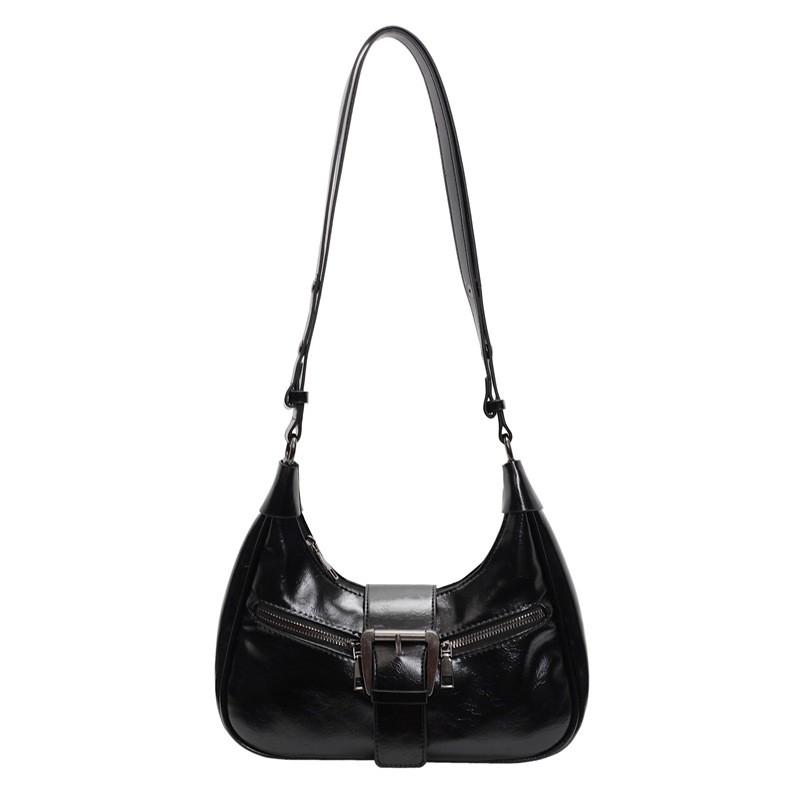Trendy Pu Underarm Bag For Women In Black Burgundy And Brown With Unique Style