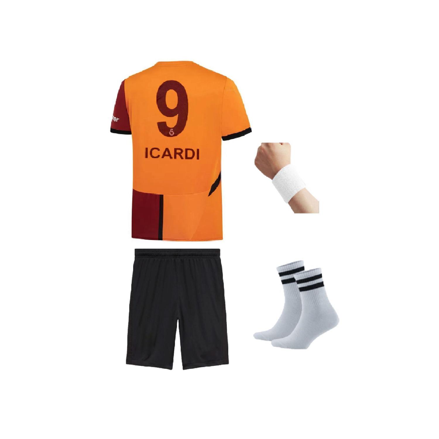 

Gltsry y M.icardi 24//25 New Season Black Kids Football Jersey With Shorts Set Of 4 3-4 Yaş жёлтый