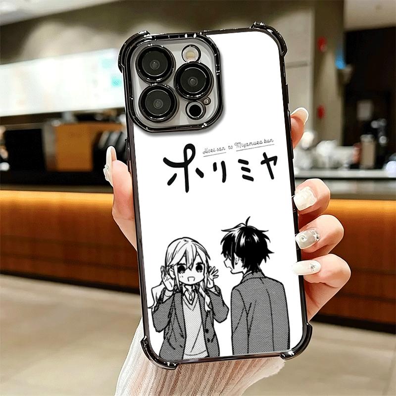Anime Horimiya Soft Phone Case For iPhone 15 16 17 Air 14 Pro Max 16E Plus 13 12 Mini Plating Anti-Fall Fundas