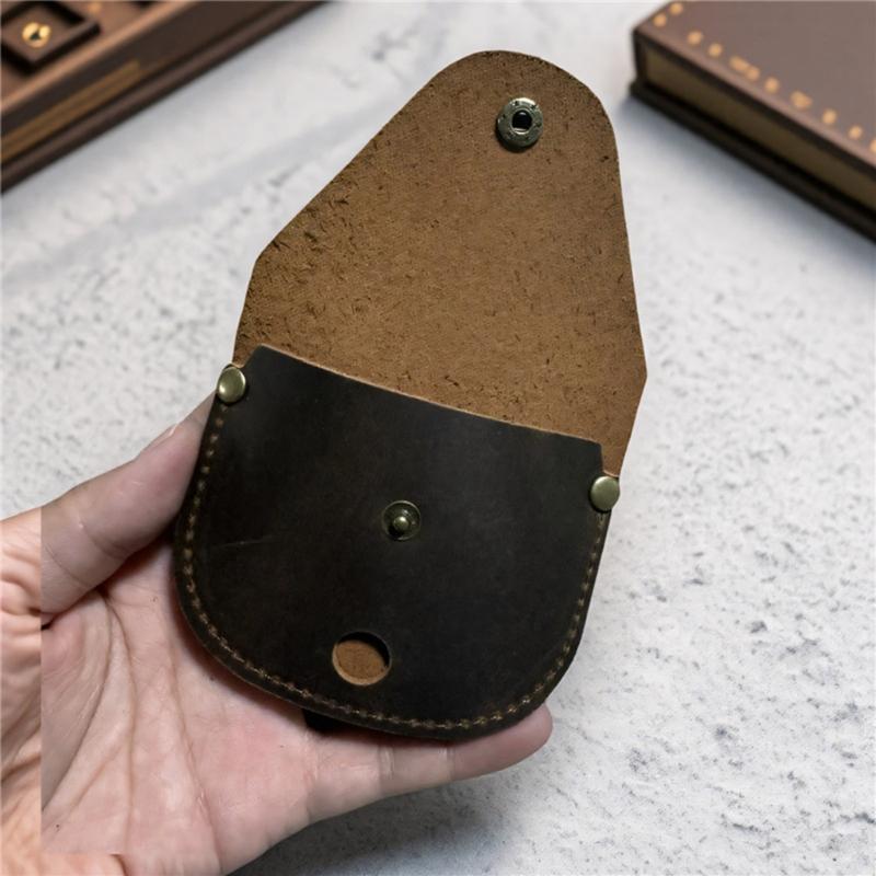 Messing Kompasse Federdeckel Funktionale Navigationskompasse Ledertaschen Wandern Überlebensausrüstung