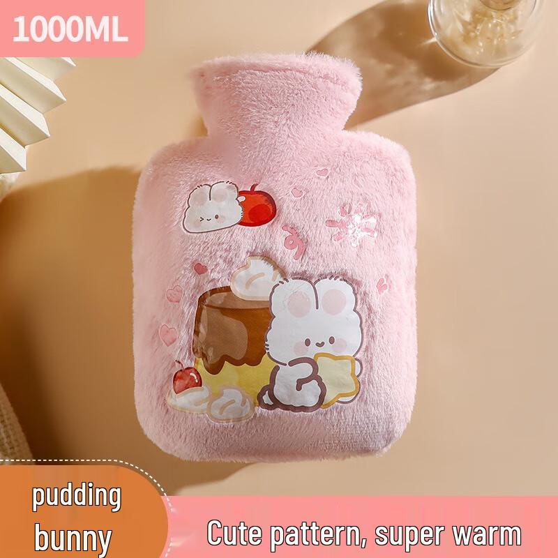 Fumide Rabbit Fur Hot Water Bottle