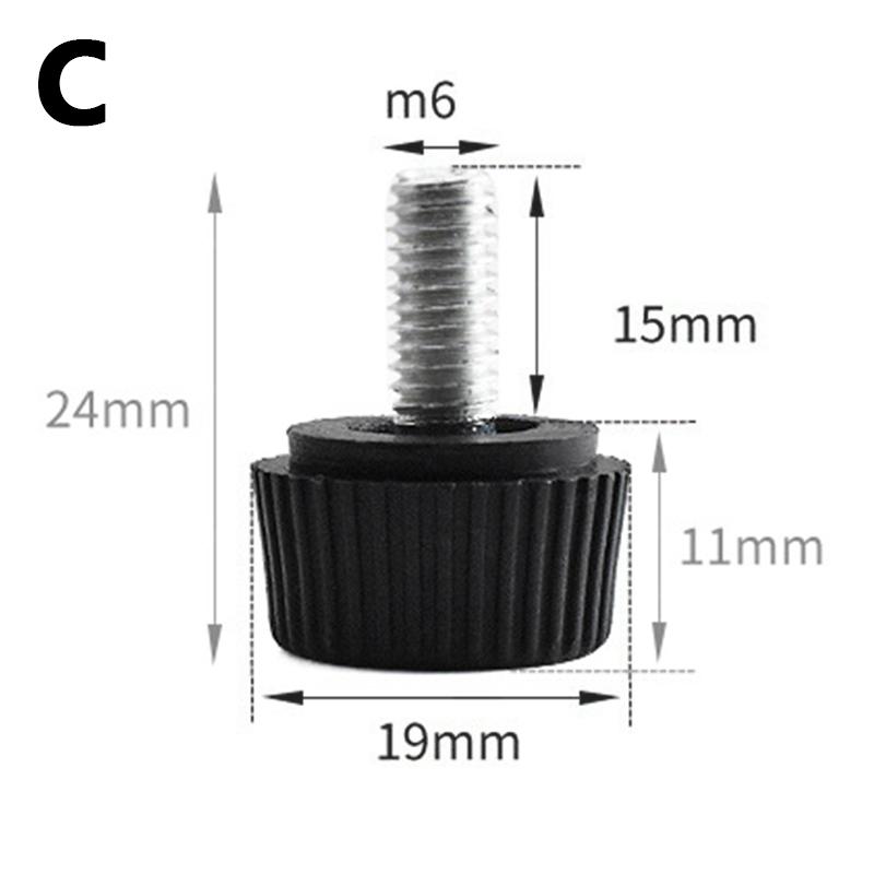 5Pcs Steel Furniture Legs Anti-slip Base Table Cabinet Leg Pad Adjustable Leveling Floor Chair Feet Leveler Table Legs M6 M8 M10