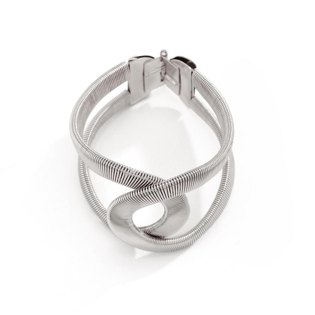 French Minimalist Retro Geometric Open Bangle