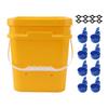 Automatic Chicken Waterer Cup with 12L Handheld Barrel Poultry Drinking Equipemnt for Goose Duck