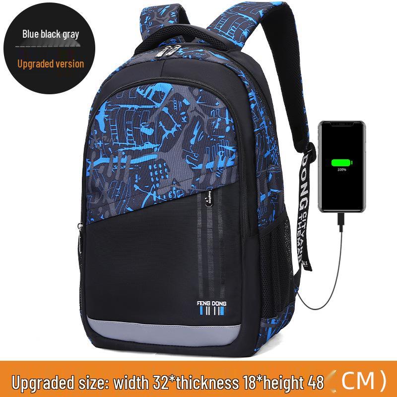 Universal Lightweight Large Capacity Backpack: Wear-resistant, Multifunctional, Load-reducing Travel & Student Schoolbag.