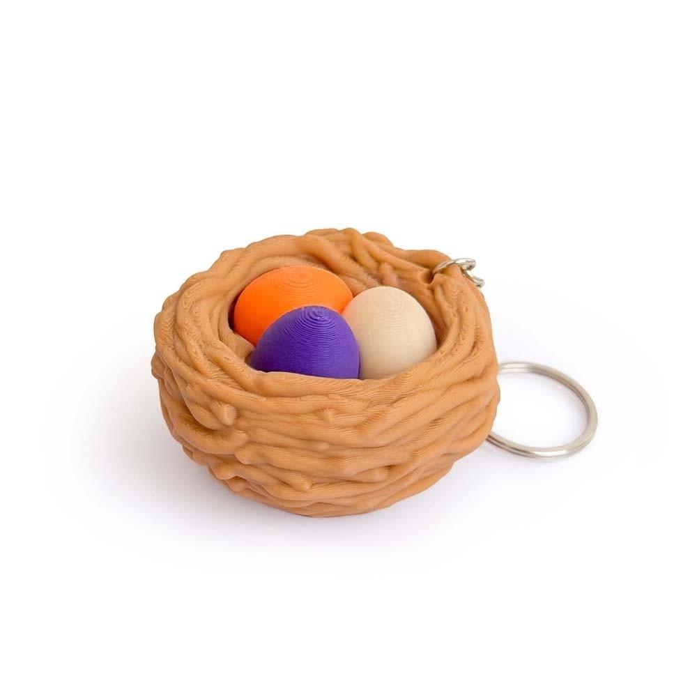 3D Printed Foods Clicker Key Chain Cat Paw Pendant Cartoon Tortoise Sensory Clicker Simulation Cake Love Heart