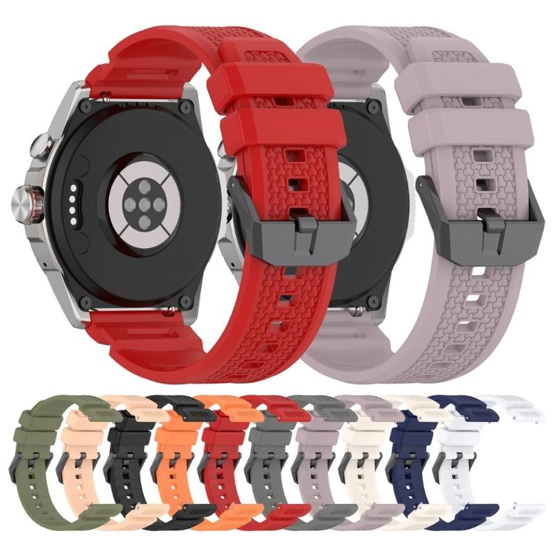 Breathable Silicone Watch Straps 24mm Flexible Designs Colorful Slim Fit Silicone Band Easy to Use for Smartphones
