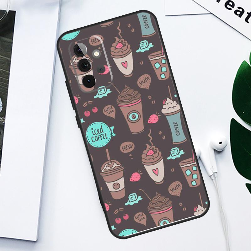 Frist Coffee For Samsung Galaxy A55 A54 A35 A15 A34 A14 A53 A33 A13 A05 A06 A16 A22 A32 A52 Phone Case