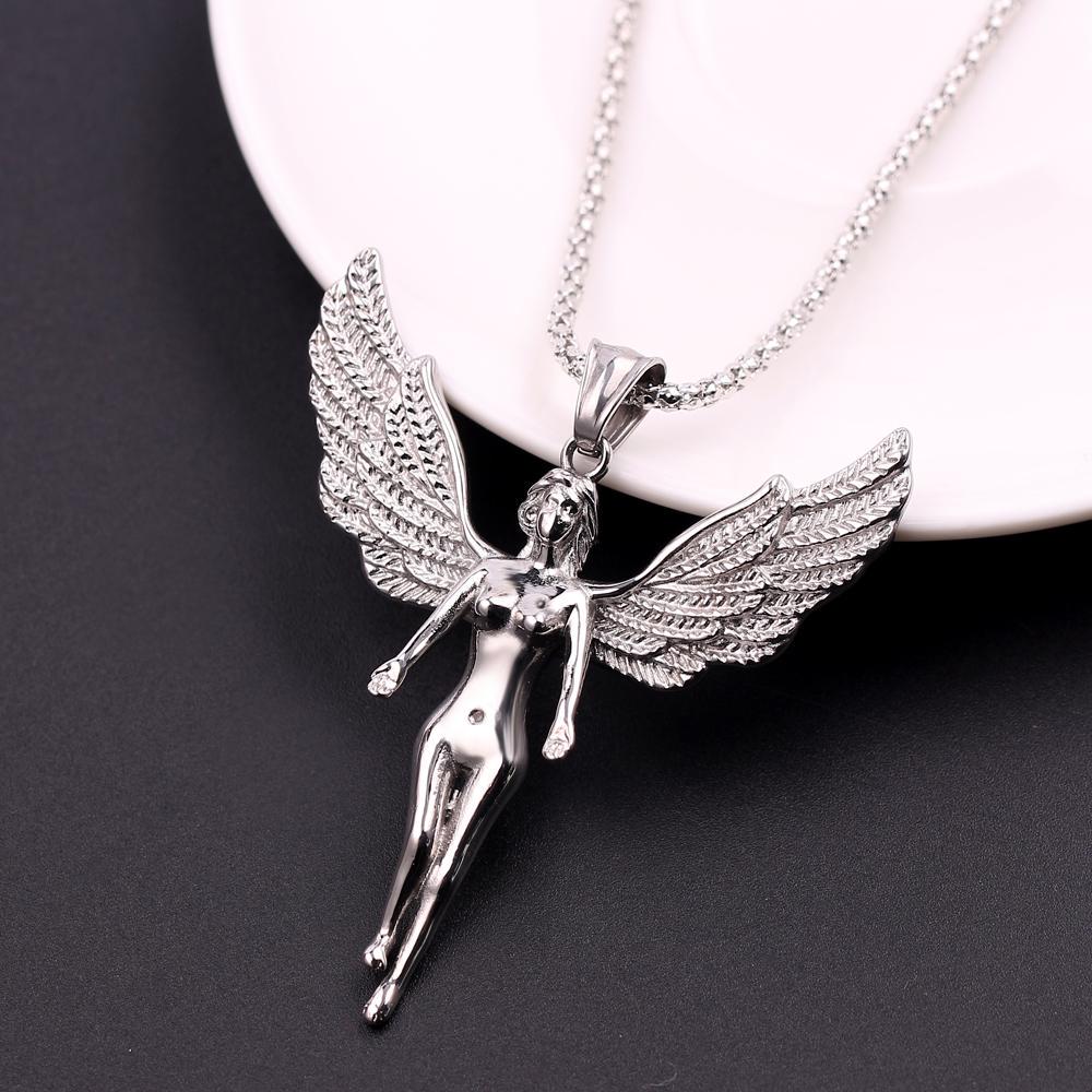 Moda mujeres joyería ángel alas larga cadena collar mariposa hada collar  para señora collar suéter larga cadena accesorios comprar a buen precio —  entrega gratuita, reseñas reales con fotos — Joom