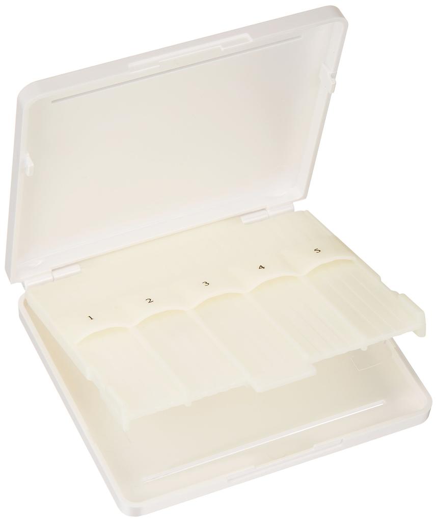 Nonaka Boeki Nonaka Plastic Reed Case for Tenor Saxophone and Bass Clarinet, Selmer Logo, Holds 10 Reeds, Pearl White