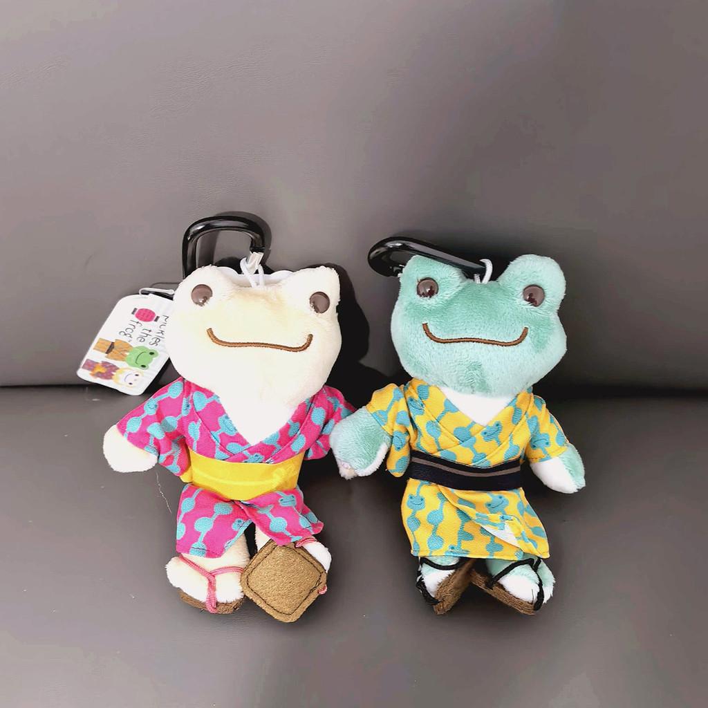 Cute Kimono Smiling Big Eyes Frog Plush Toy Keychain Pendant For Bag Charm And Gift