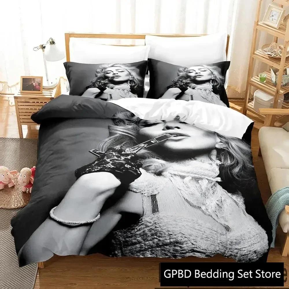 3D Print Madonna Bedding Set Double Twin King Duvet Cover Comforter Pillowcase Boys Girls Adults Bedroom