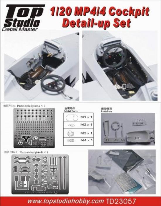 

Top Studio McLaren Cockpit Detail Up Set TD23057 1/20 MP4/4