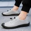Men's Shoes Casual Shoes Spring and Autumn Lace-up Fashion Trendy Shoes Soft Sole Soft Surface Casual Shoes Single Shoes
