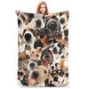 Soft Blanket Camping Cute Puppy Dog Bedding Throws Pet  Flannel Bedspread For Couch Chair Novelty Sofa Bed Cover