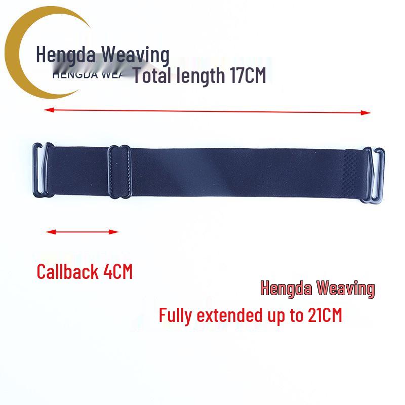 2.5CM Adjustable Non-slip Hat Strap with Double 9 Buckle, Windproof Brushed Elastic Band