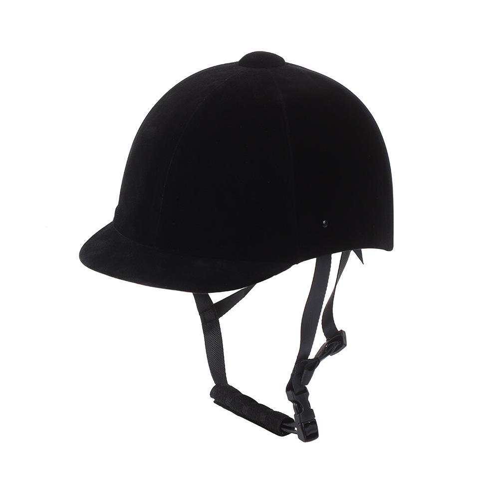 

Breathable Velvet Equestrian Helmet for Men & Women - Horse Riding & Racing Safety Helmet Head circumference 62-63 (Adult)