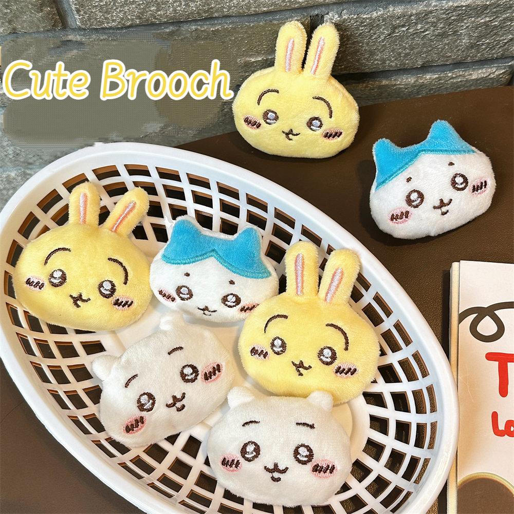 Cute Chiikawa Cartoon Brooch Girl Back Packaging Accessories Versatile Doll Accessories Doll Scarf Clothing Pin Children Gift