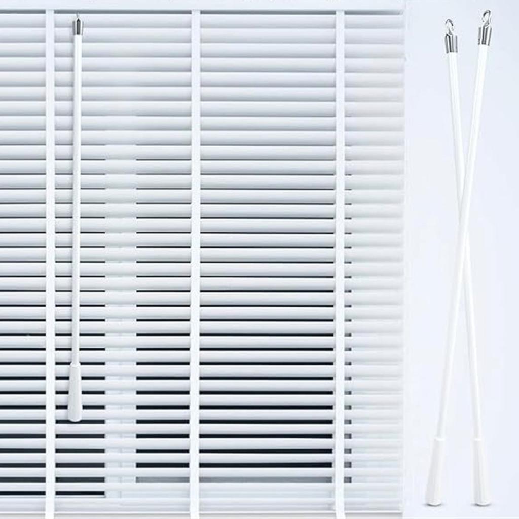 Upgrades Fiberglass Vertical Blind Tilt Wand Adjustable Tilt Rod with Hook & Grip for Window Blinds Replacement Parts