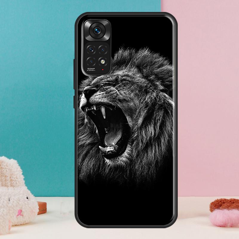 Löwen-Kunst-Hülle für Xiaomi Redmi Note 14 13 Pro 12 11 9 10 9S 10S 11S 12S Redmi 14C 13C 10C 12C Abdeckung