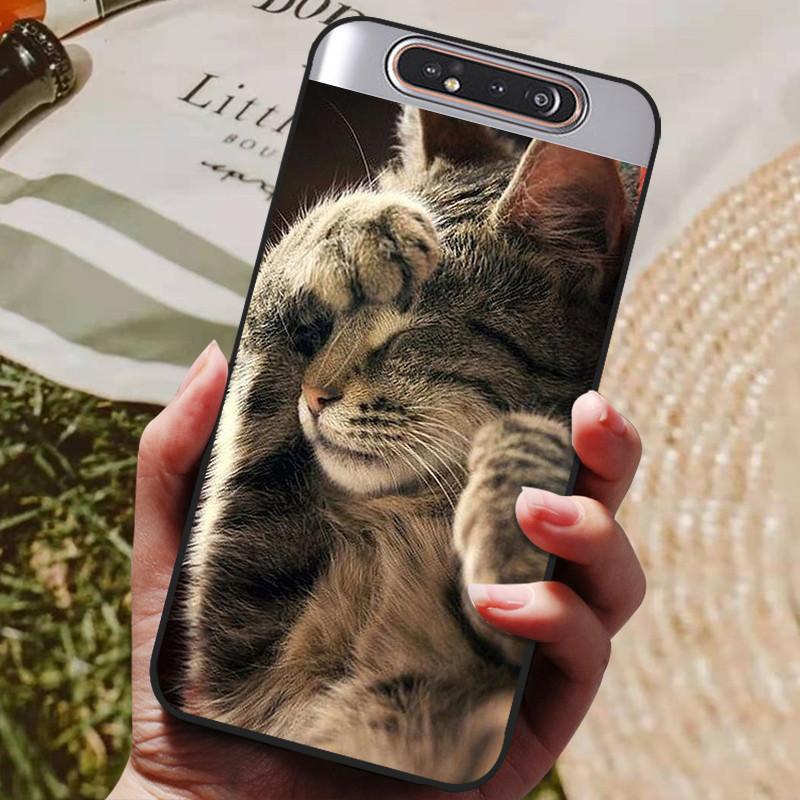 Per Samsung A80 Custodia Cover Posteriore in Silicone Custodia per Telefono Per Samsung Galaxy A80 Custodie per Galaxy A 80 A805F A805 Paraurti Morbido Funda