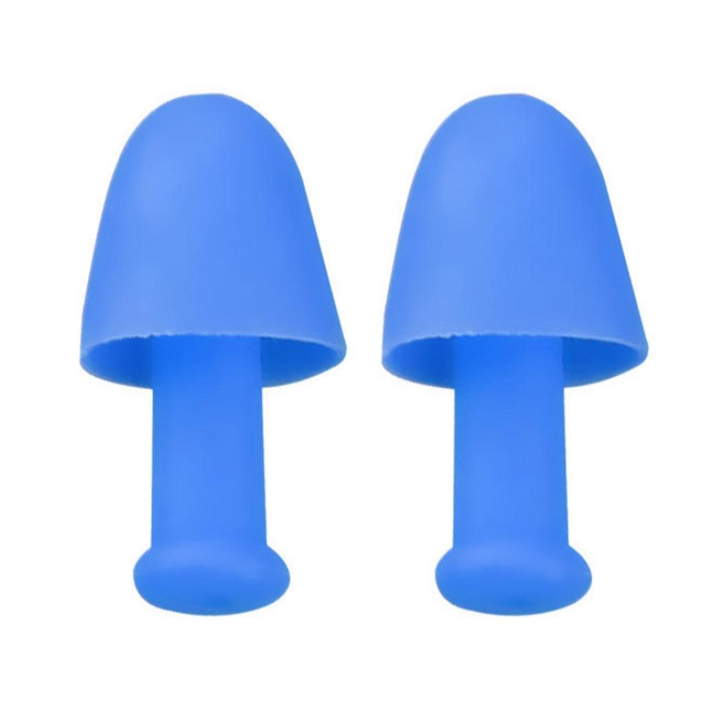 1Pair Reusable Waterproof Soft Silicone Earplugs Noise Reduction Sleeping Ear Plugs for Swimming Surfing Snorkeling