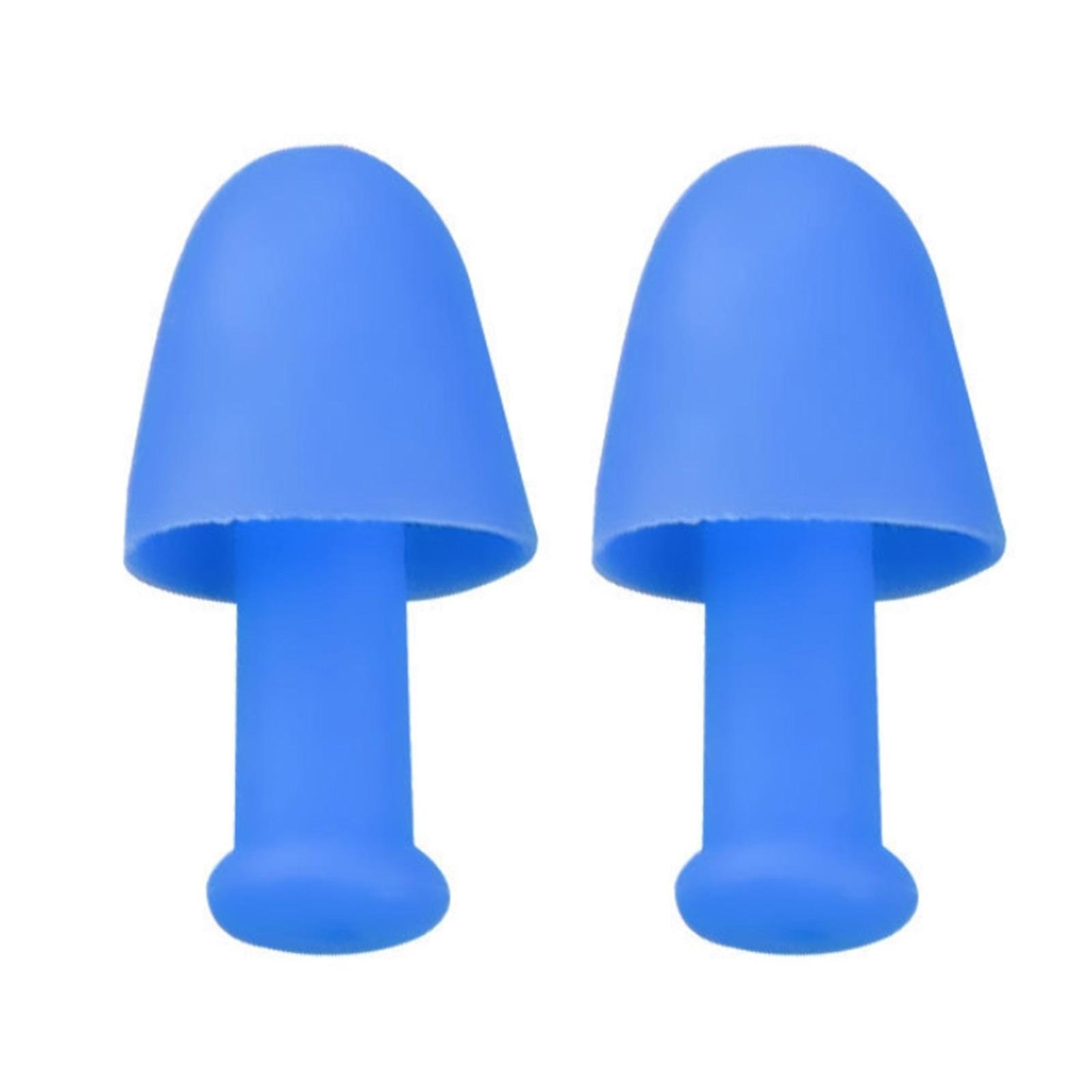 

1Pair Reusable Waterproof Soft Silicone Earplugs Noise Reduction Sleeping Ear Plugs for Swimming Surfing Snorkeling