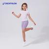 Pantaloncini elasticizzati da ciclismo e sport per bambina Decathlon