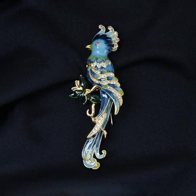 Vintage andulka brož High-End Ženskost Enamel Corsage Kreativní design Příslušenství k obleku Sense Pin
