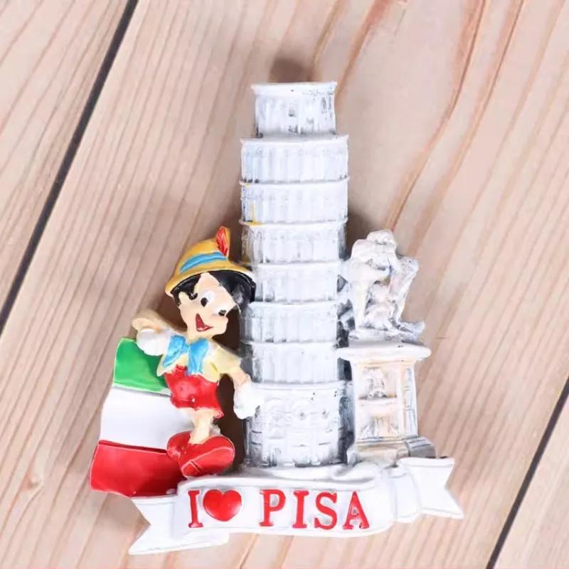 Italy Pisa Travelling Souvenirs Spain Madrid Denmark Copenhagen Fridge Stickers Home Decor Vietnam Fridge Magnets Wedding Gifts