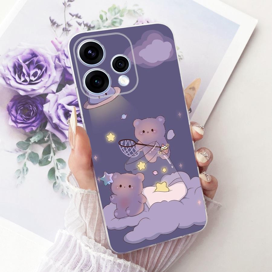 For OPPO Reno15 Reno 15F Case Cute Cat Painted TPU  Phone Case for OPPO Reno15 F Reno 15 CPH2825 Protective Soft Silicone Capa