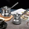 Yousheng Coffee Pot Stainless Steel Milk Warmer with Cool Handle Small Saucepan for Butter Melting And Sauces Portable Espresso Maker for Home