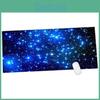 Large Galaxy Pattern Anti-slip Keyboard Mat Perfect For Gaming And Workstations