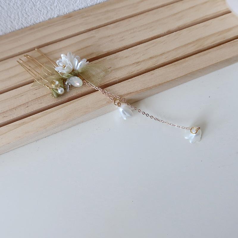 U Shape Peony Hairpin For Women Vintage Chinese Style Flower Hair Stick Handmade Metal Jewelry Hair Accessory Hanfu Hair Comb