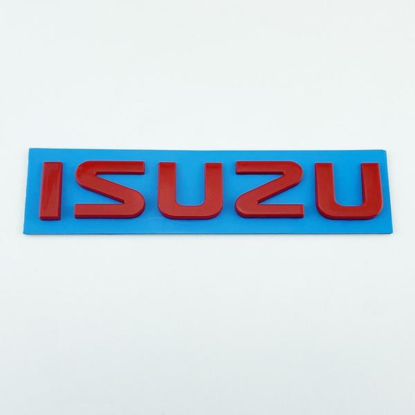 ISUZU логотип наклейка автомобиля задний багажник эмблема наклейка значок наклейка авто аксессуары красный